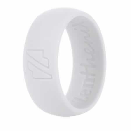 ZentheniX White Silicone Ring clean, hypoallergenic